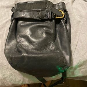 Black Coach Cinch Bag Belted